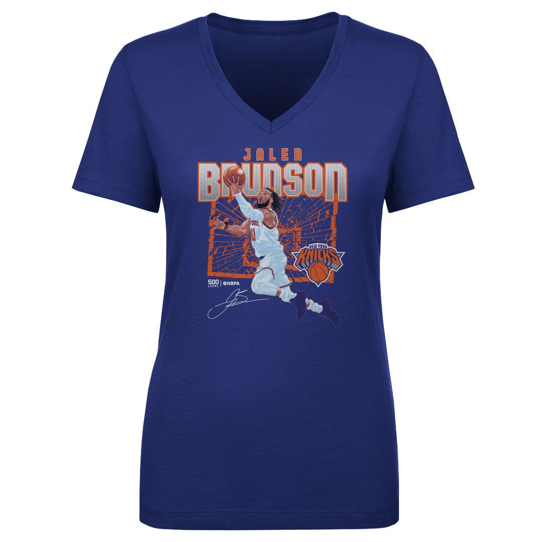 Jalen Brunson Women's V-Neck T-Shirt | 500 LEVEL