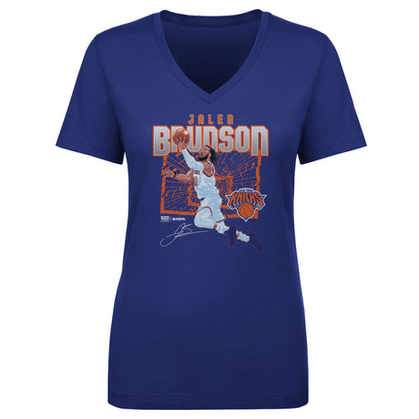 Jalen Brunson Women's V-Neck T-Shirt | 500 LEVEL