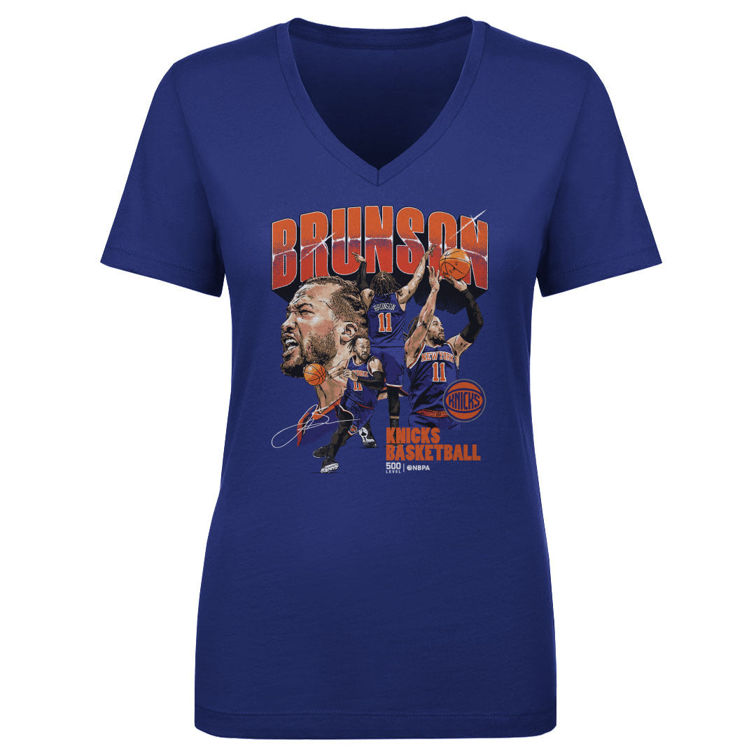Jalen Brunson Women's V-Neck T-Shirt | 500 LEVEL