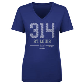 St. Louis Battlehawks Women's V-Neck T-Shirt | 500 LEVEL
