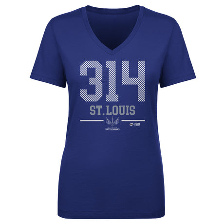St. Louis Battlehawks Women's V-Neck T-Shirt | 500 LEVEL