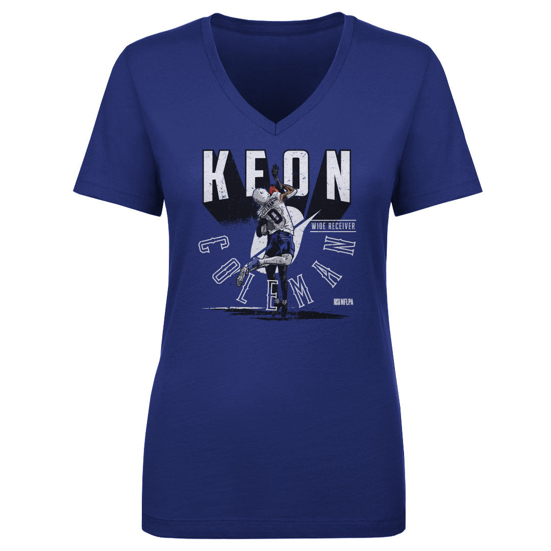 Keon Coleman Women's V-Neck T-Shirt | 500 LEVEL