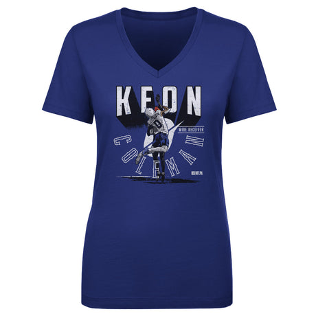 Keon Coleman Women's V-Neck T-Shirt | 500 LEVEL