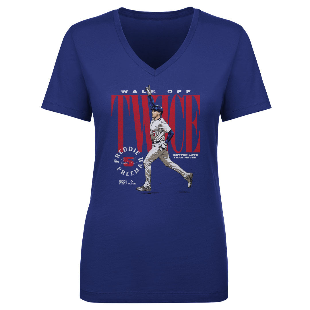 Freddie Freeman Women's V-Neck T-Shirt | 500 LEVEL