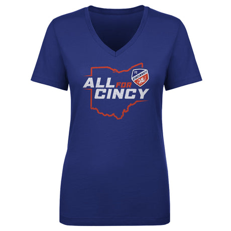 FC Cincinnati Women's V-Neck T-Shirt | 500 LEVEL