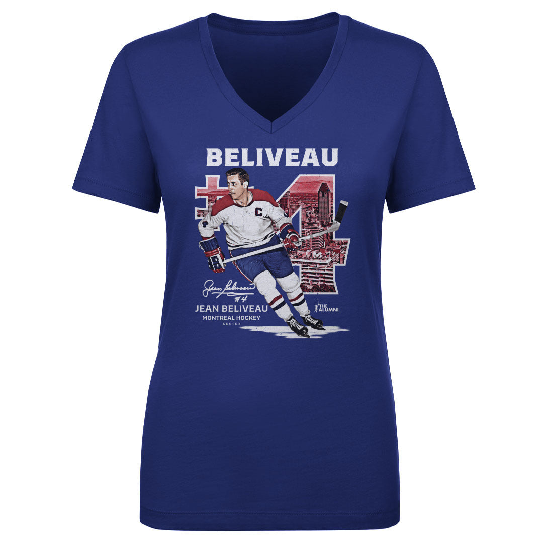 Jean Beliveau Women's V-Neck T-Shirt | 500 LEVEL