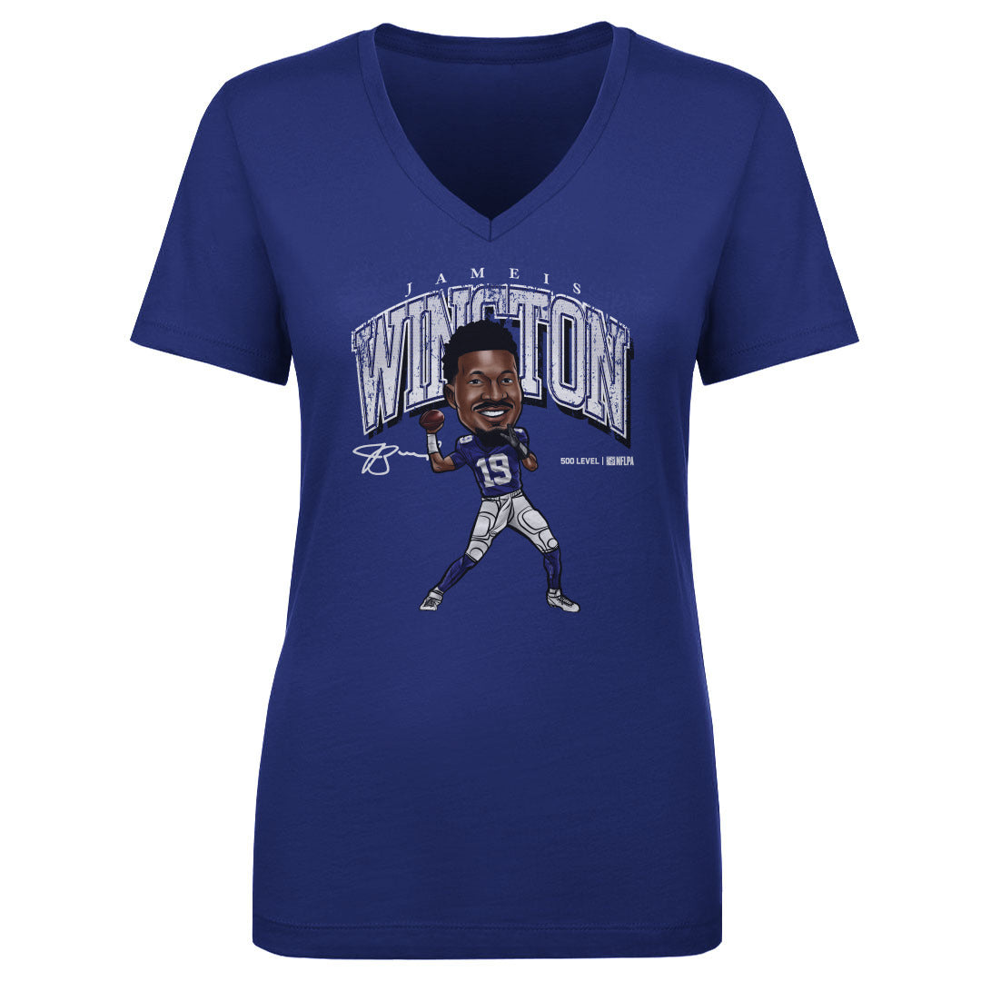 Jameis Winston Women's V-Neck T-Shirt | 500 LEVEL