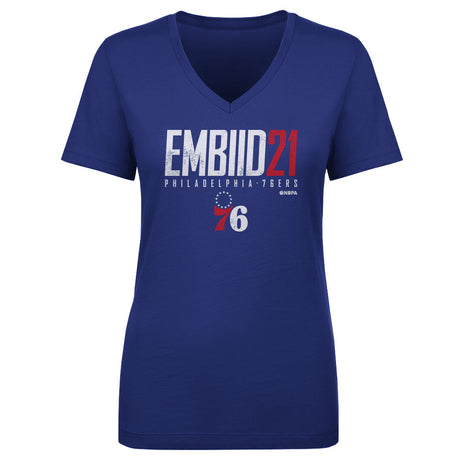 Joel Embiid Women's V-Neck T-Shirt | 500 LEVEL