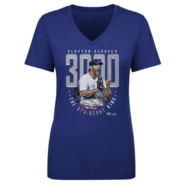 Clayton Kershaw Women's V-Neck T-Shirt | 500 LEVEL