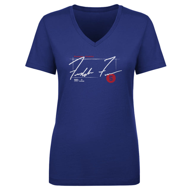 Freddie Freeman Women's V-Neck T-Shirt | 500 LEVEL