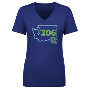 Seattle Sounders FC Women's V-Neck T-Shirt | 500 LEVEL