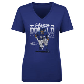 Aaron Donald Women's V-Neck T-Shirt | 500 LEVEL