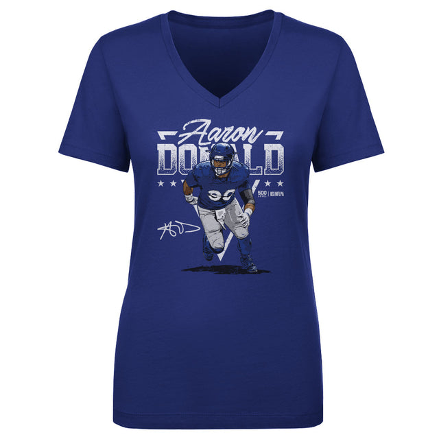 Aaron Donald Women's V-Neck T-Shirt | 500 LEVEL