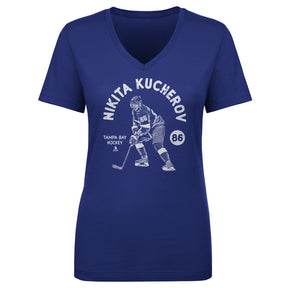 Nikita Kucherov Women's V-Neck T-Shirt | 500 LEVEL