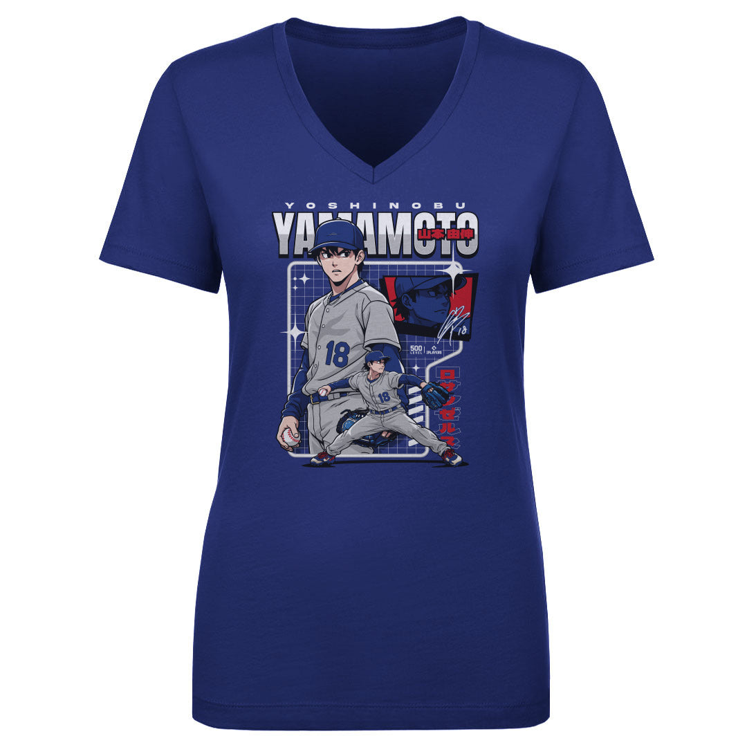 Yoshinobu Yamamoto Women's V-Neck T-Shirt | 500 LEVEL