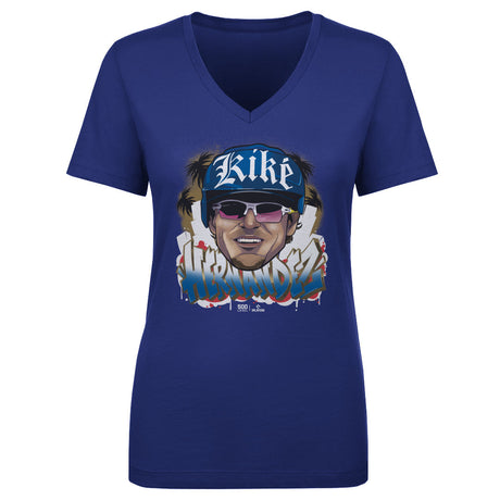 Enrique Hernandez Women's V-Neck T-Shirt | 500 LEVEL