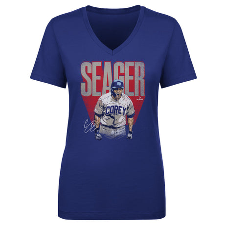 Corey Seager Women's V-Neck T-Shirt | 500 LEVEL