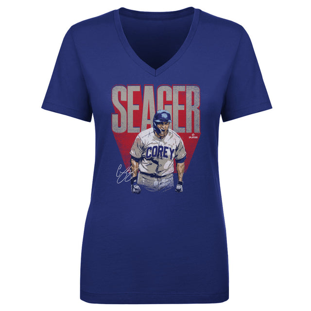 Corey Seager Women's V-Neck T-Shirt | 500 LEVEL