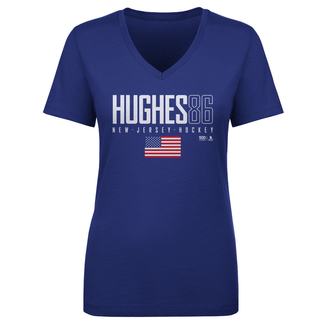 Jack Hughes Women's V-Neck T-Shirt | 500 LEVEL