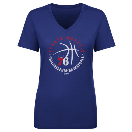 Tyrese Maxey Women's V-Neck T-Shirt | 500 LEVEL