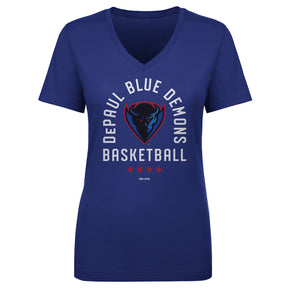 DePaul Blue Demons Women's V-Neck T-Shirt | 500 LEVEL