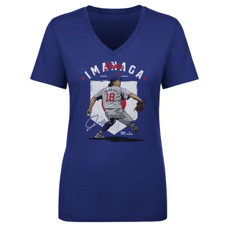 Shota Imanaga Women's V-Neck T-Shirt | 500 LEVEL