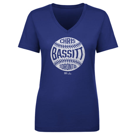 Chris Bassitt Women's V-Neck T-Shirt | 500 LEVEL