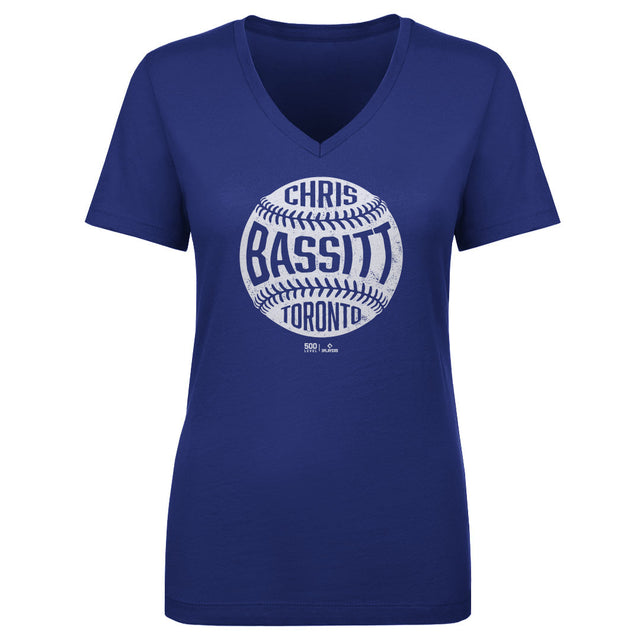 Chris Bassitt Women's V-Neck T-Shirt | 500 LEVEL