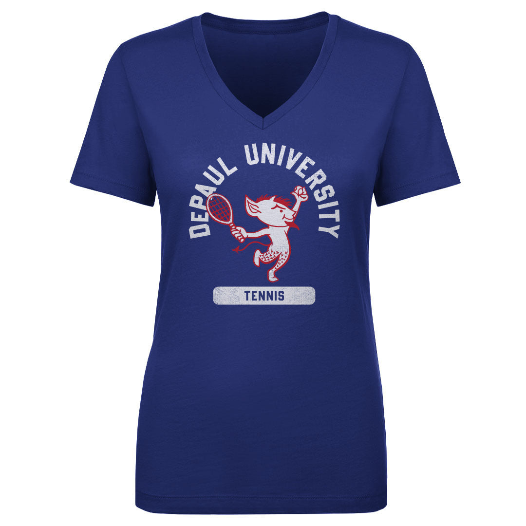 DePaul Blue Demons Women's V-Neck T-Shirt | 500 LEVEL