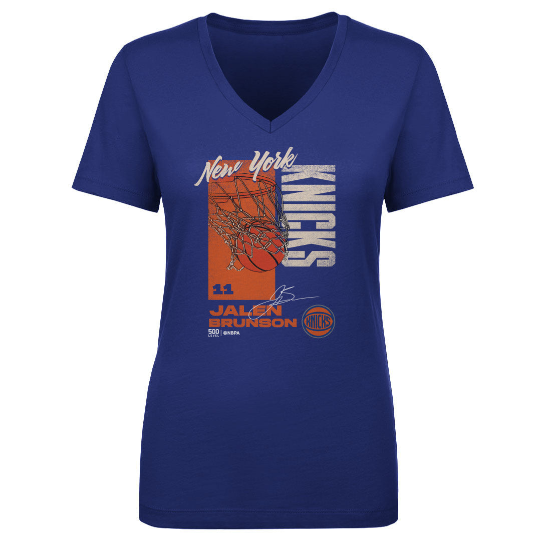 Jalen Brunson Women's V-Neck T-Shirt | 500 LEVEL