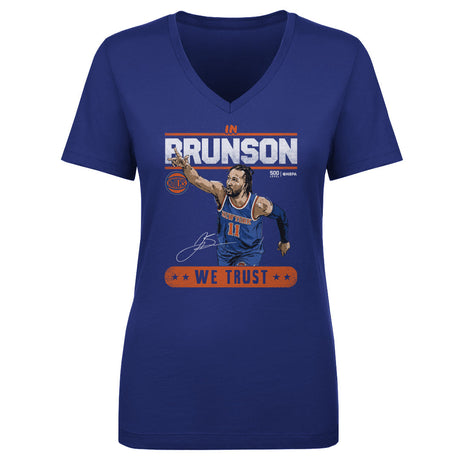 Jalen Brunson Women's V-Neck T-Shirt | 500 LEVEL