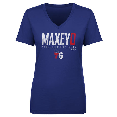 Tyrese Maxey Women's V-Neck T-Shirt | 500 LEVEL