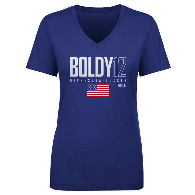 Matt Boldy Women's V-Neck T-Shirt | 500 LEVEL
