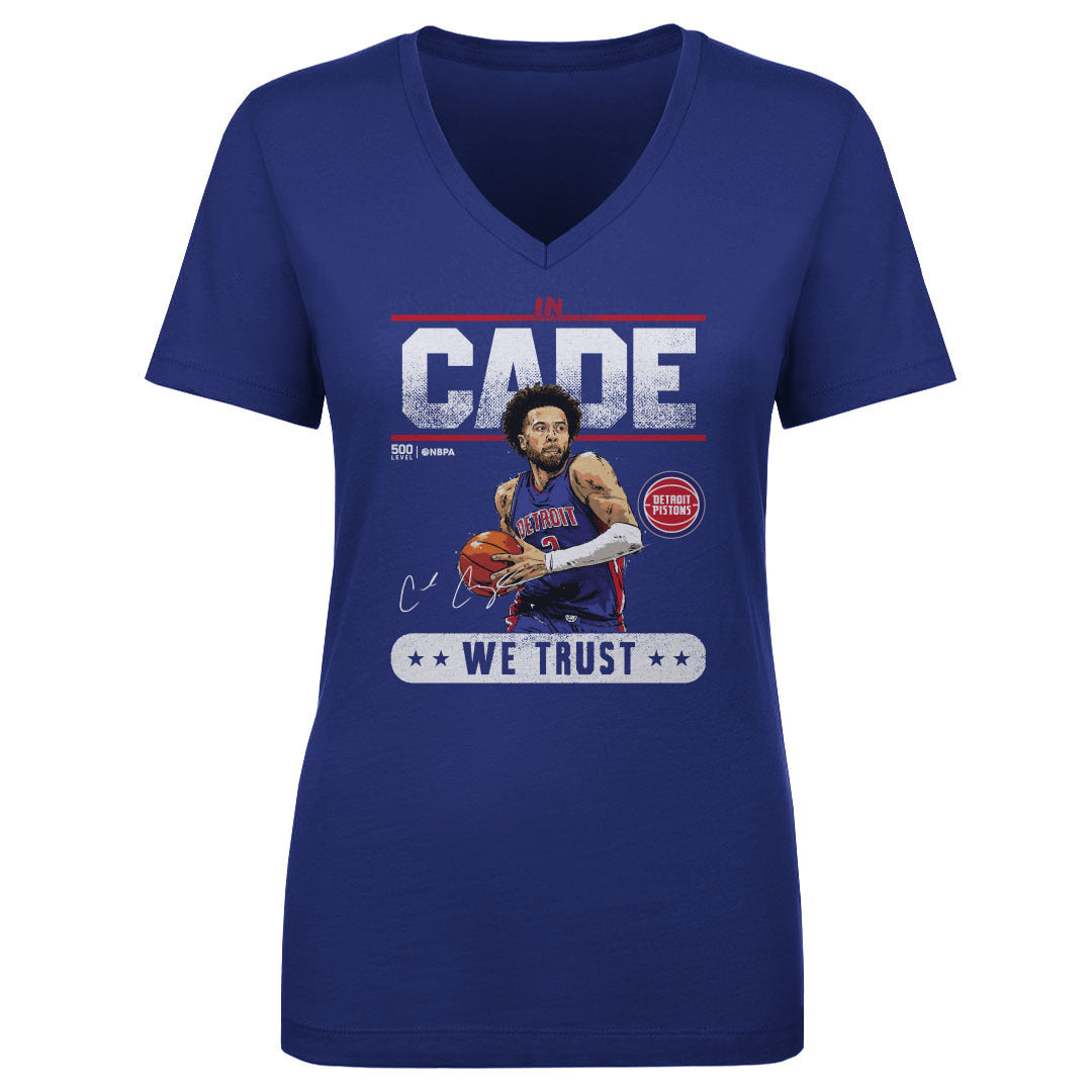 Cade Cunningham Women's V-Neck T-Shirt | 500 LEVEL