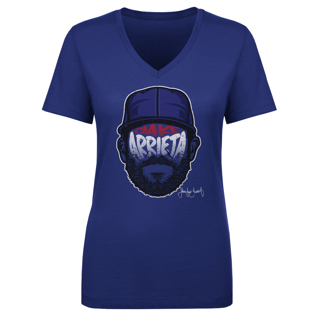 Jake Arrieta Women's V-Neck T-Shirt | 500 LEVEL