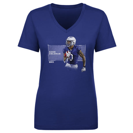Keon Coleman Women's V-Neck T-Shirt | 500 LEVEL