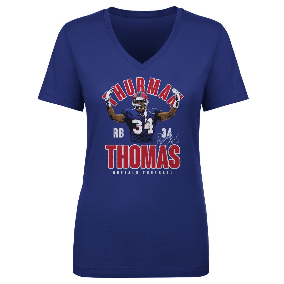 Thurman Thomas Women's V-Neck T-Shirt | 500 LEVEL