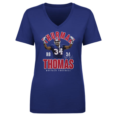 Thurman Thomas Women's V-Neck T-Shirt | 500 LEVEL