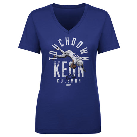 Keon Coleman Women's V-Neck T-Shirt | 500 LEVEL