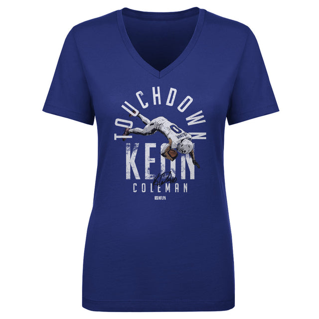 Keon Coleman Women's V-Neck T-Shirt | 500 LEVEL