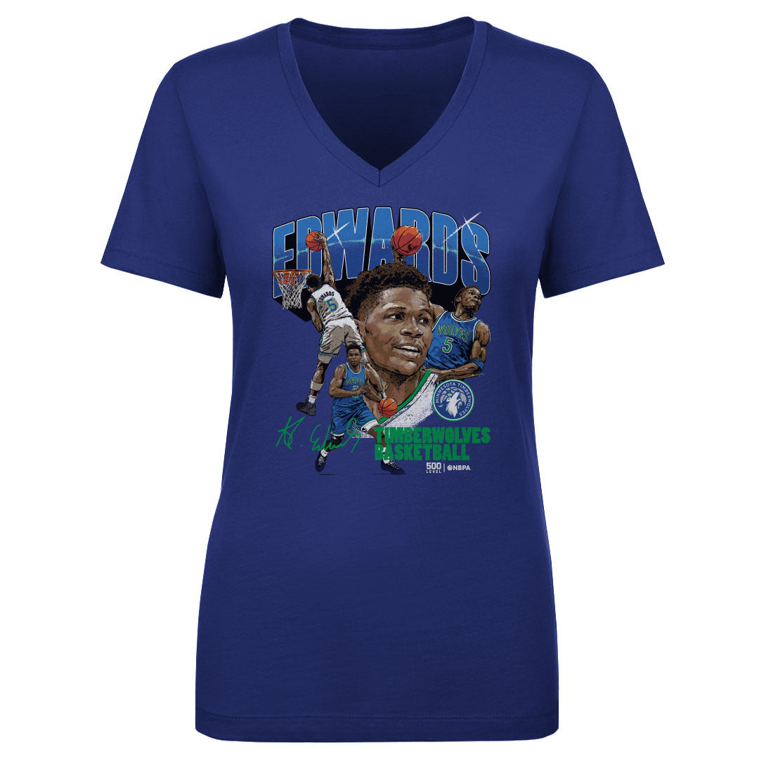 Anthony Edwards Women's V-Neck T-Shirt | 500 LEVEL