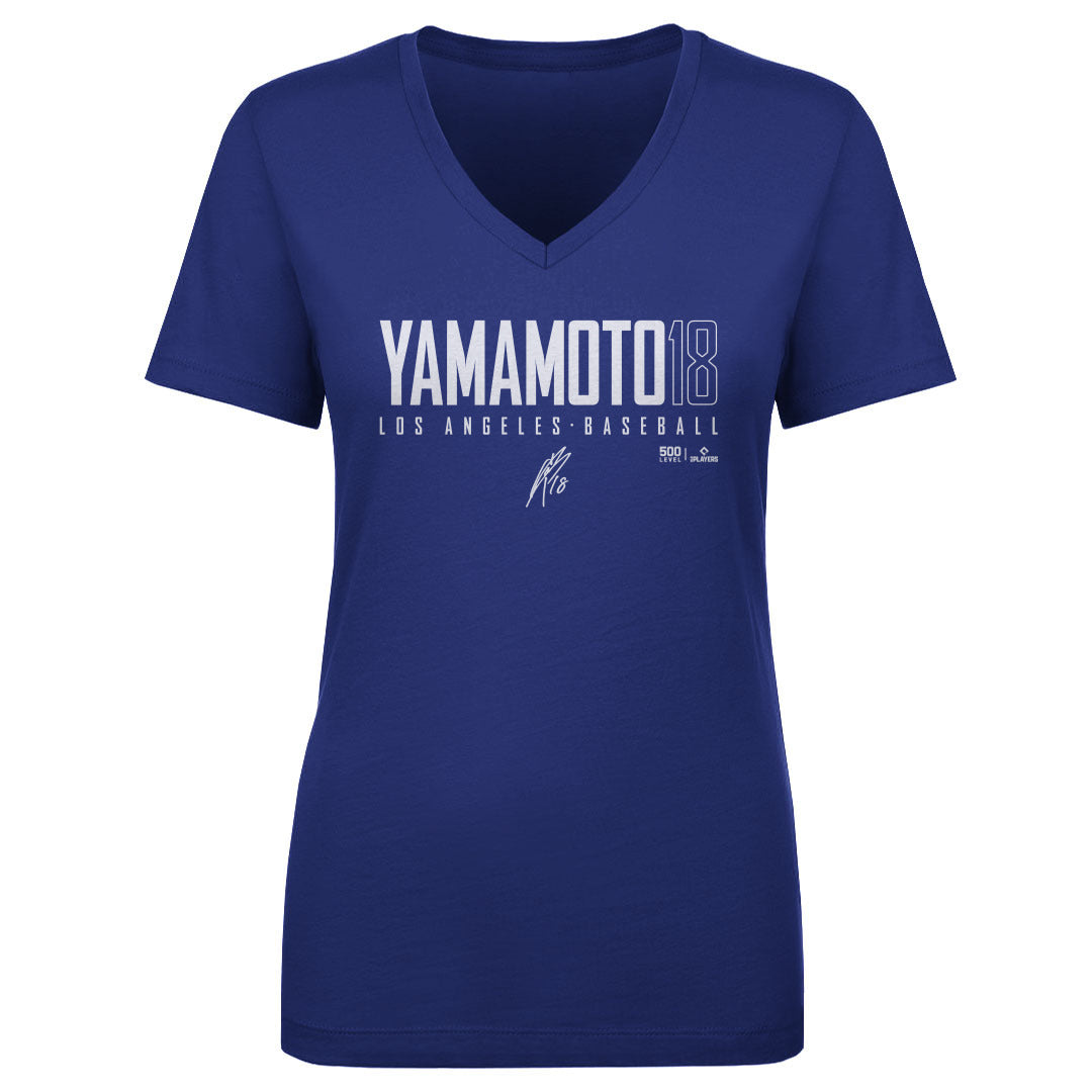 Yoshinobu Yamamoto Women's V-Neck T-Shirt | 500 LEVEL