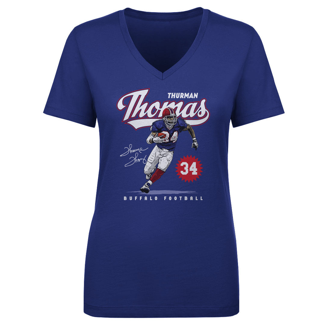 Thurman Thomas Women's V-Neck T-Shirt | 500 LEVEL