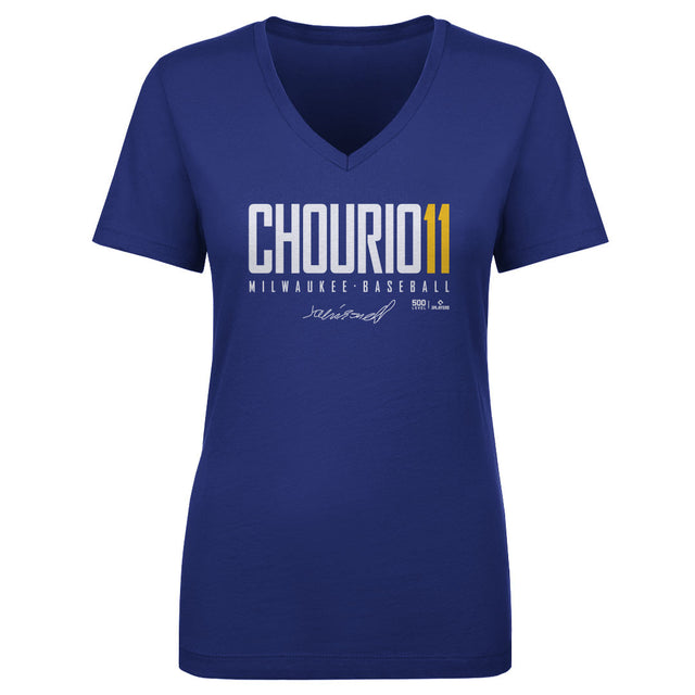 Jackson Chourio Women's V-Neck T-Shirt | 500 LEVEL