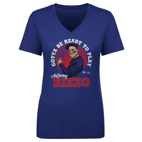 Anthony Rizzo Women's V-Neck T-Shirt | 500 LEVEL