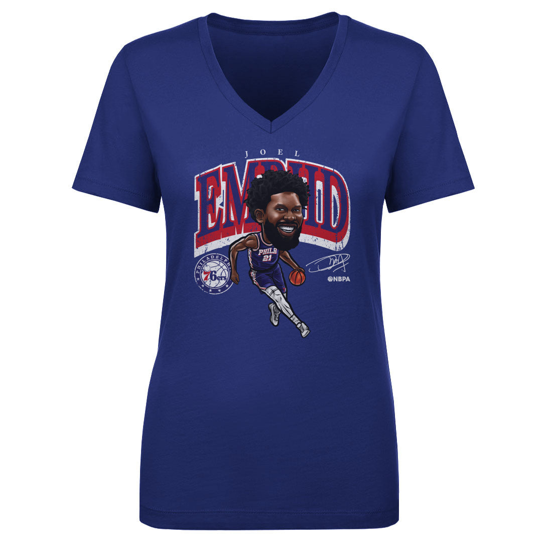 Joel Embiid Women's V-Neck T-Shirt | 500 LEVEL