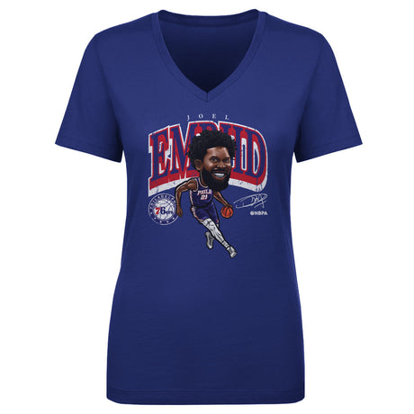 Joel Embiid Women's V-Neck T-Shirt | 500 LEVEL