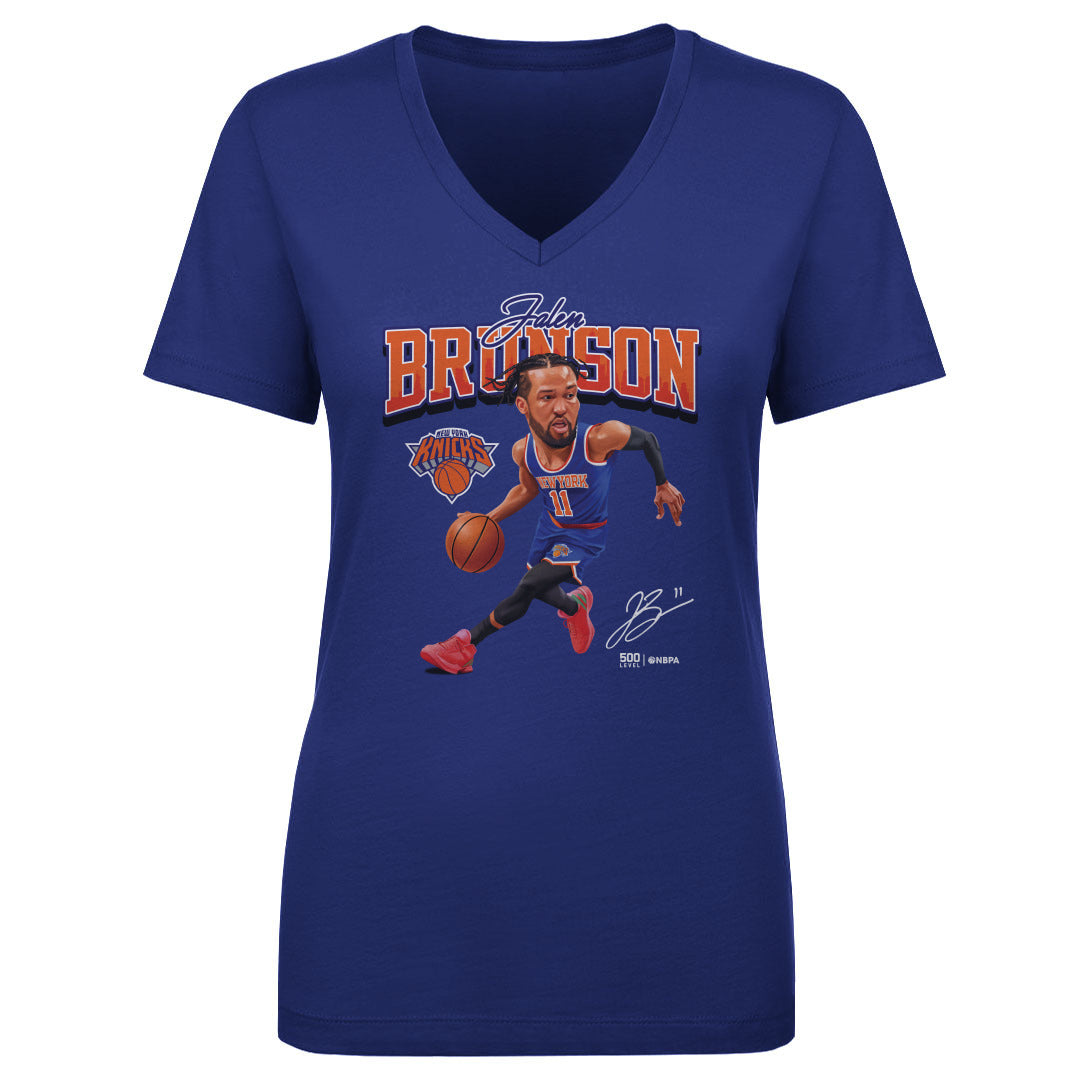 Jalen Brunson Women's V-Neck T-Shirt | 500 LEVEL