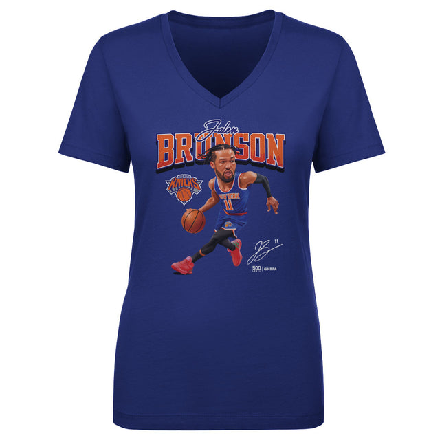 Jalen Brunson Women's V-Neck T-Shirt | 500 LEVEL