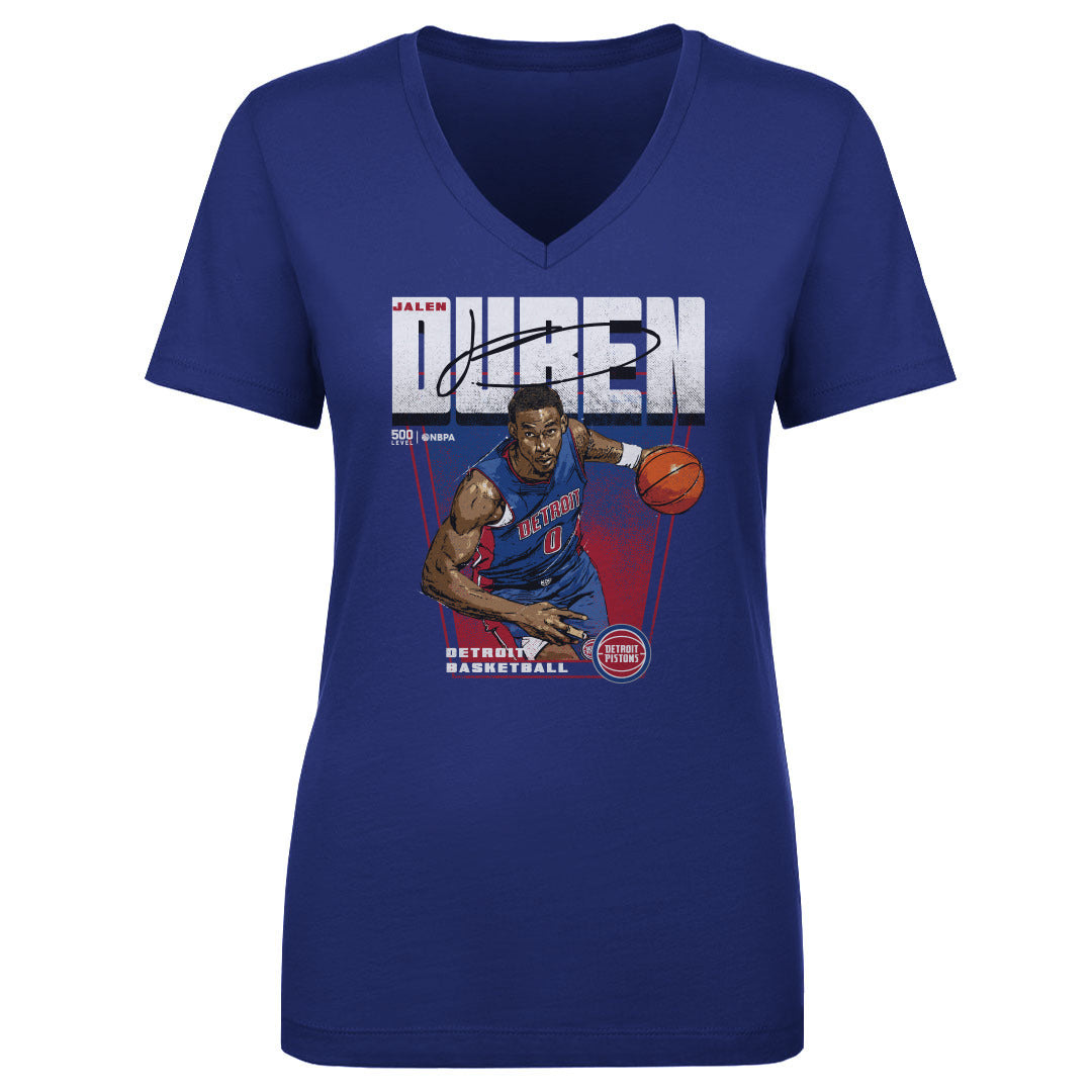 Jalen Duren Women's V-Neck T-Shirt | 500 LEVEL